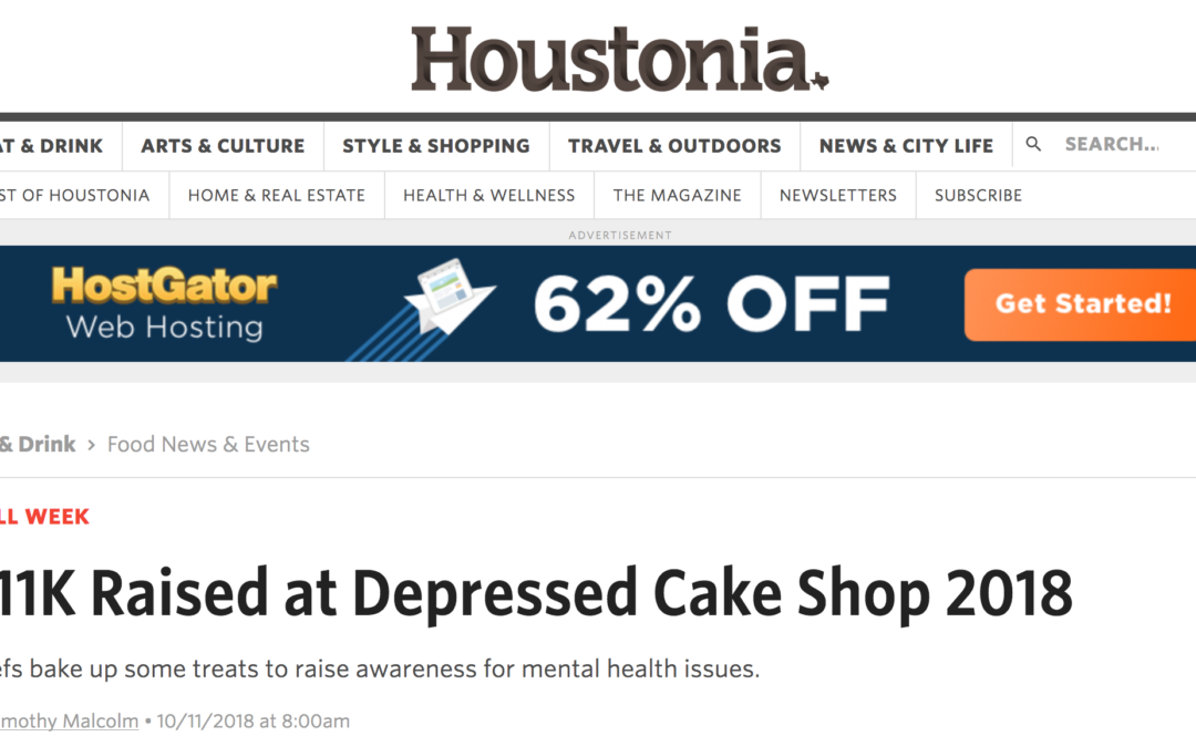 $11K Raised at Depressed Cake Shop 2018 – Houstonia