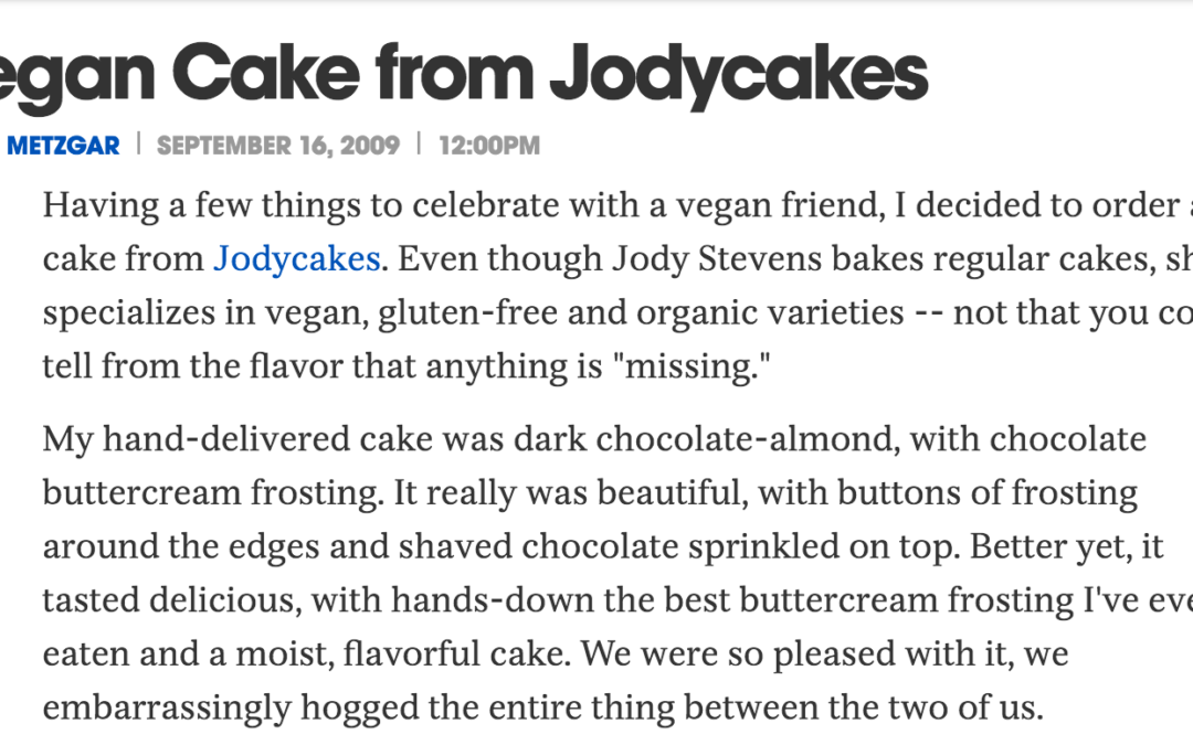 Vegan Cake from Jodycakes – Houston Press